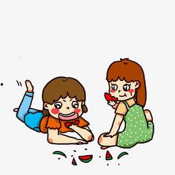 吃瓜少女画,揭秘流行插画背后的故事