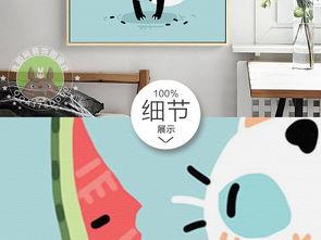 吃瓜猫图片卡通